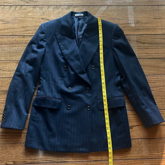 Burburrys men’s Wool Cashmere Double Breasted Jacket Size 48 - Picture 8 of 15